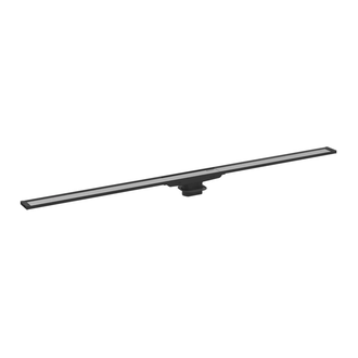 Дренажный канал обрезной 30-160 см Geberit CleanLine20, рамка чёрный металл/нержавеющая сталь (154.453.00.1) фото 1 Aquada.com.ua