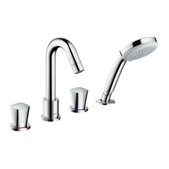 Смеситель на борт ванны Hansgrohe Logis (цвет - хром) (71314000) фото 1 Aquada.com.ua