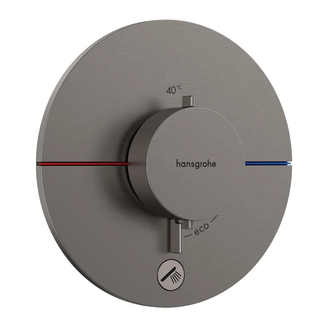 Термостат скрытого монтажа на 1 потребитель и дополнительный выход Hansgrohe ShowerSelect Comfort S (цвет - матовый чёрный хром) 15562340