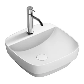 Раковина полувстраиваемая Catalano Green Lux Сolori 42 х 42 х h14 см, цвет - белый матовый 142GRLXNBM
