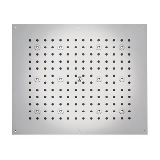 Душова лійка BOSSINI DREAM-RECTANGULAR 12LED RGB для підвісної стелі 57x47сm, хром (H37395000030016)