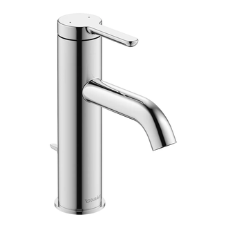 Смеситель для раковины Duravit C.1 (цвет - хром), с донным клапаном (C11020001010) фото 1 Aquada.com.ua