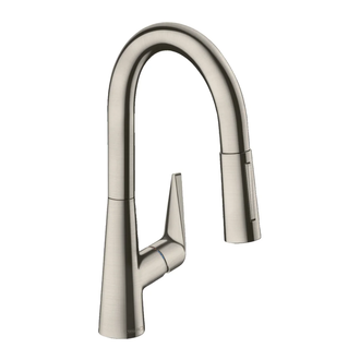 Смеситель для кухни 160, с вытяжным душем, 2jet, sBox Hansgrohe Talis M51 (цвет - сталь) 73850800