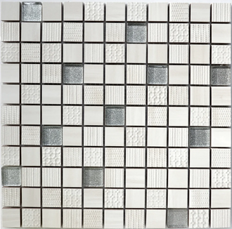 Мозаїка СМ 3043 С2 Cream-Silver 300x300x9 Котто Кераміка (CM 325043)