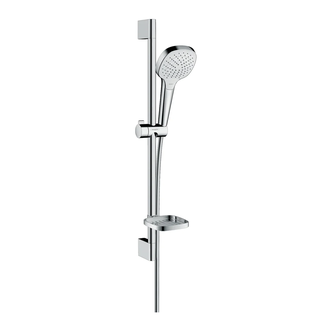 HANSGROHE  Душевой набор 0,65м, с мыльницей Casetta, Croa Select E Vario белый/хром (26586400) фото 1 Aquada.com.ua
