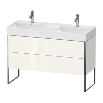 Комплект мебели тумба с двойной раковиной Duravit XSquare 118,4 х 46 см (XS445602222+23531200141) фото 1 Aquada.com.ua