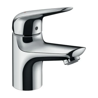 Смеситель для раковины Hansgrohe Novus (цвет - хром), с донным клапаном Push-Open (71022000) фото 1 Aquada.com.ua