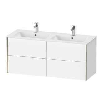 Тумба подвесная под раковину Duravit XViu 128 x 48 см белый матовый (XV41290B118) фото 1 Aquada.com.ua