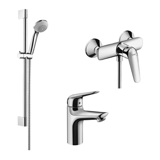 Набор смесителей для душа 3-в-1 Hansgrohe Novus/Crometta (цвет - хром) (71060112) фото 1 Aquada.com.ua
