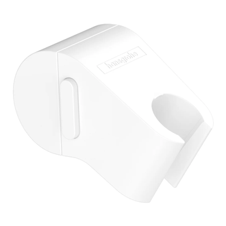 Слайдер для душевых шлангов Hansgrohe WallStoris, белый матовый (27917700) фото 1 Aquada.com.ua