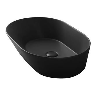 Раковина накладная на столешницу Simas Wave 60 х 42 см, nero matt (WA 02 nero matt) фото 1 Aquada.com.ua