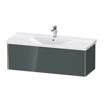 Тумба подвесная под раковину Duravit XViu 121 x 46,9 см, доломитово-серый глянцевый лак (XV40180B138) фото 1 Aquada.com.ua