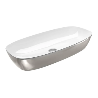 Раковина накладная на столешницу Catalano Gold & Silver 80 х 40 см (180APGRLXBA) фото 1 Aquada.com.ua