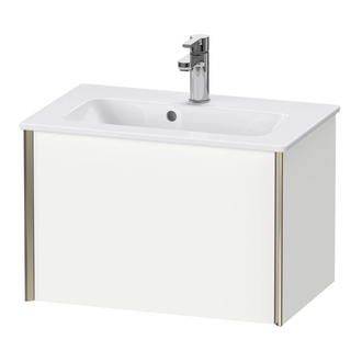 Тумба подвесная компакт, под раковину Duravit XViu 61 x 39 см, белый матовый (XV40780B118) фото 1 Aquada.com.ua