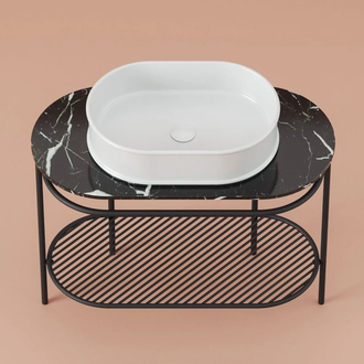 Консоль під умивальник Artceram FLAIR 4.0 h75,5х95x48, чорний матовий (ACA068 17)