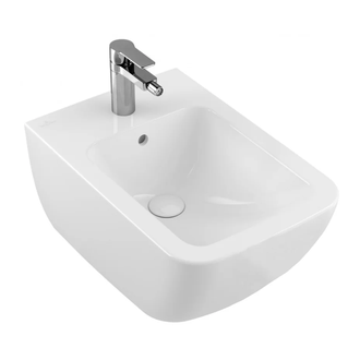 VILLEROY & BOCH VERITY LINE биде 37,5*56см, подвесное, белый альпин (44150001) фото 1 Aquada.com.ua