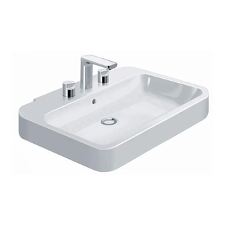 Раковина Duravit Happy D. 2 60х47,5 см (с 3 отв. под смеситель) (2316600030) фото 1 Aquada.com.ua