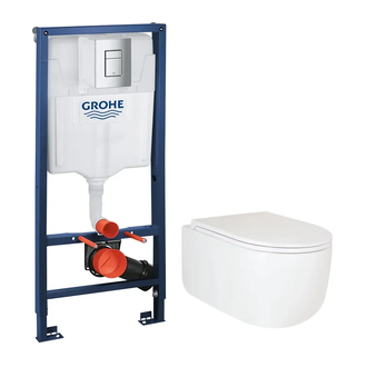 Комплект Grohe Set Унітаз TOPPER-0302-T3 + Інсталяція Grohe Rapid SL 38772001 (38772001TOPPER0302T3