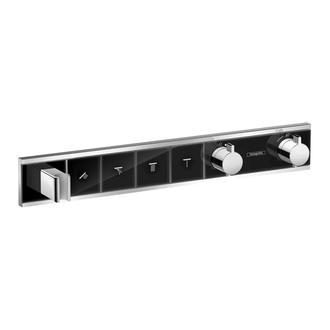 Термостат, скрытого монтажа, на 4 потребителя Hansgrohe RainSelect (цвет - хром/чёрный) (15357600) фото 1 Aquada.com.ua