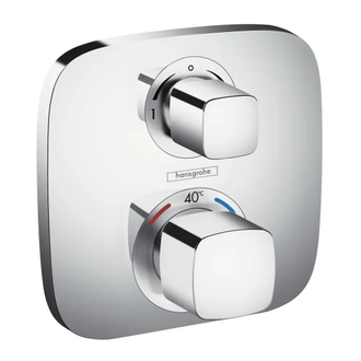 HANSGROHE Термостат с запорным/ переключающим вентилем Ecostat E (15708000) фото 1 Aquada.com.ua