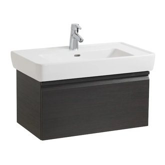 Тумба под умывальник 77 см Laufen Pro, венге (H4830620954231) фото 1 Aquada.com.ua
