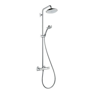 Душова система з термостатом Hansgrohe Croma Showerpipe 220 1jet EcoSmart 9 л/хв (колір - хром) 27188000