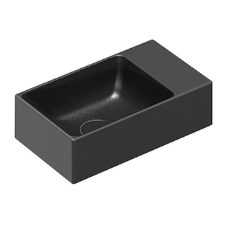 Маленькая (мини) раковина Catalano New Zero 40 х 23 см, чёрный матовый (14023VENS) фото 1 Aquada.com.ua