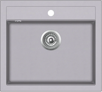 Helika Quadro SQQ 100 мийка, сіра (SQQ100-202)