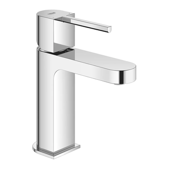 Смеситель для раковины Grohe Plus S-Size (цвет - хром), с донным клапаном (33163003) фото 1 Aquada.com.ua