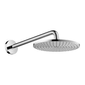 Верхний душ с держателем Hansgrohe Raindance S Ø 240 мм, EcoSmart 9 л/мин (цвет - хром) (27461000) фото 1 Aquada.com.ua