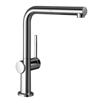 Смеситель для кухни Hansgrohe Talis M54 270 (цвет - хром), с вытяжным изливом (72809000) фото 1 Aquada.com.ua
