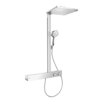 Душова система Hansgrohe Raindance E Showerpipe 300 1jet EcoSmart 9 л/хв з ShowerTablet 600 (колір - хром) 27364000
