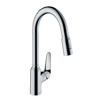 Змішувач для кухні Hansgrohe Focus M42-H220 2jet з висувним виливом, хром (71800000)
