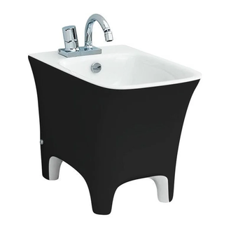 ARTCERAM Биде напольное ArtCeram Cow, черный (CWB002 01; 50) фото 1 Aquada.com.ua
