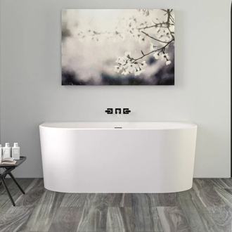 Ванна акрилова Knief FRESH WALL XS 155x80, пристінна, без г/м щілинний перелив, білий глянсовий (0100235/010009106S) (0100235_010009106S)
