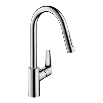 Смеситель для кухни Hansgrohe Focus M41 (цвет - хром), с вытяжным душем 2jet (73880000) фото 1 Aquada.com.ua