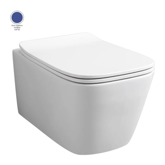 Унітаз підвісний Artceram A16 безободковий 360x520, blue sapphire (ASV003 16; 00)