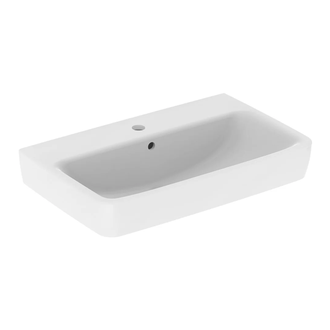 Раковина подвесная Geberit Selnova Compact 65 х 40 см, с 1 отверстием под смеситель (501.890.00.1)