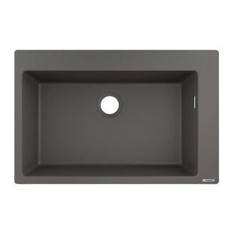 Встраиваемая кухонная мойка Hansgrohe S51 S510-F660 (цвет - серый камень) 660 (43313290) фото 1 Aquada.com.ua