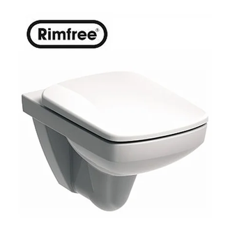 KOLO NOVA PRO Rimfree унитаз подвесной, прямоугольный, с сидением из материала Duroplast, с микролифтом (пол.) (M39018000) фото 1 Aquada.com.ua