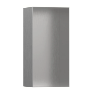 Ниша в стене с открытой рамой Hansgrohe XtraStoris Minimalistic 30 х 15 х 10 см, матовая нержавеющая сталь (56070800) фото 1 Aquada.com.ua