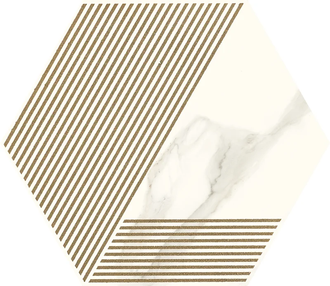 Декор Calacatta Hexagon A MAT 17,1x19,8 код 3775 Ceramika Paradyz (I-H-171X198-1-CALA.--A-N)