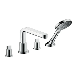 Смеситель на борт ванны Hansgrohe Metris S (цвет - хром), излив 22 см (31447000) фото 1 Aquada.com.ua
