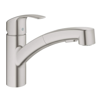 Смеситель для кухни Grohe Eurosmart (цвет - суперсталь) (30305DC0) фото 4 Aquada.com.ua