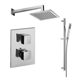 Душевая система скрытого монтажа Paffoni Shower 300х300 мм (DSLEQ 518) фото 1 Aquada.com.ua