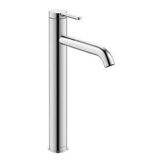 Смеситель для раковины высокий Duravit C.1 (цвет - хром), без донного клапана, излив 166 мм (C11040002010) фото 1 Aquada.com.ua