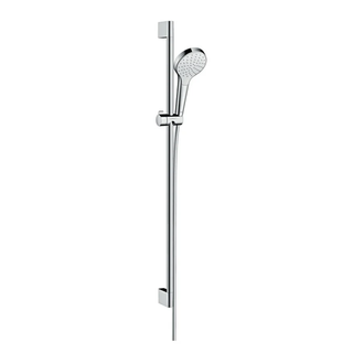 Душевой гарнитур Hansgrohe Croma Select S 1jet со штангой 90 см (цвет - хром/белый) (26574400) фото 1 Aquada.com.ua