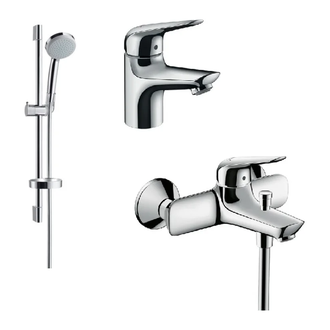 Набор смесителей для душа 3-в-1 Hansgrohe Novus 70 (цвет - хром) (710242773) фото 1 Aquada.com.ua