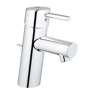 Смеситель однорычажный для раковины Grohe Concetto DN 15 S-Size (цвет - хром) с донным клапаном (3220410E) фото 1 Aquada.com.ua