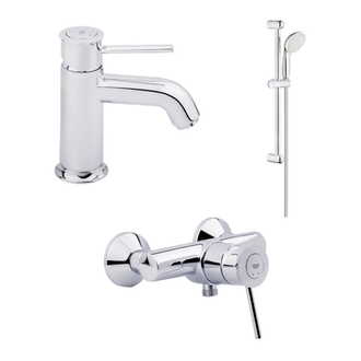 GROHE BauClassic Комплект змішувачів для душу з душовим гарнітуром (123867S) фото 1 Aquada.com.ua